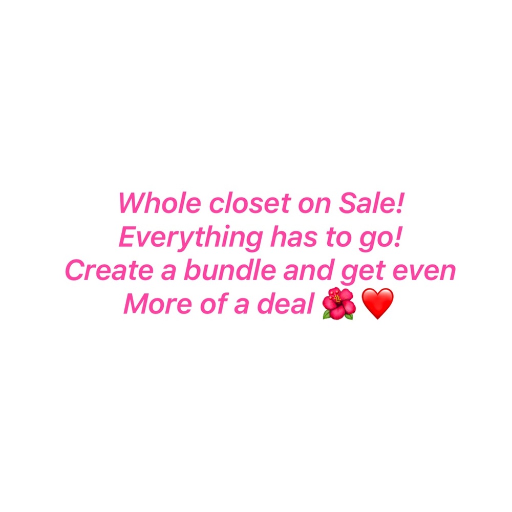 Massive Closet Clearance